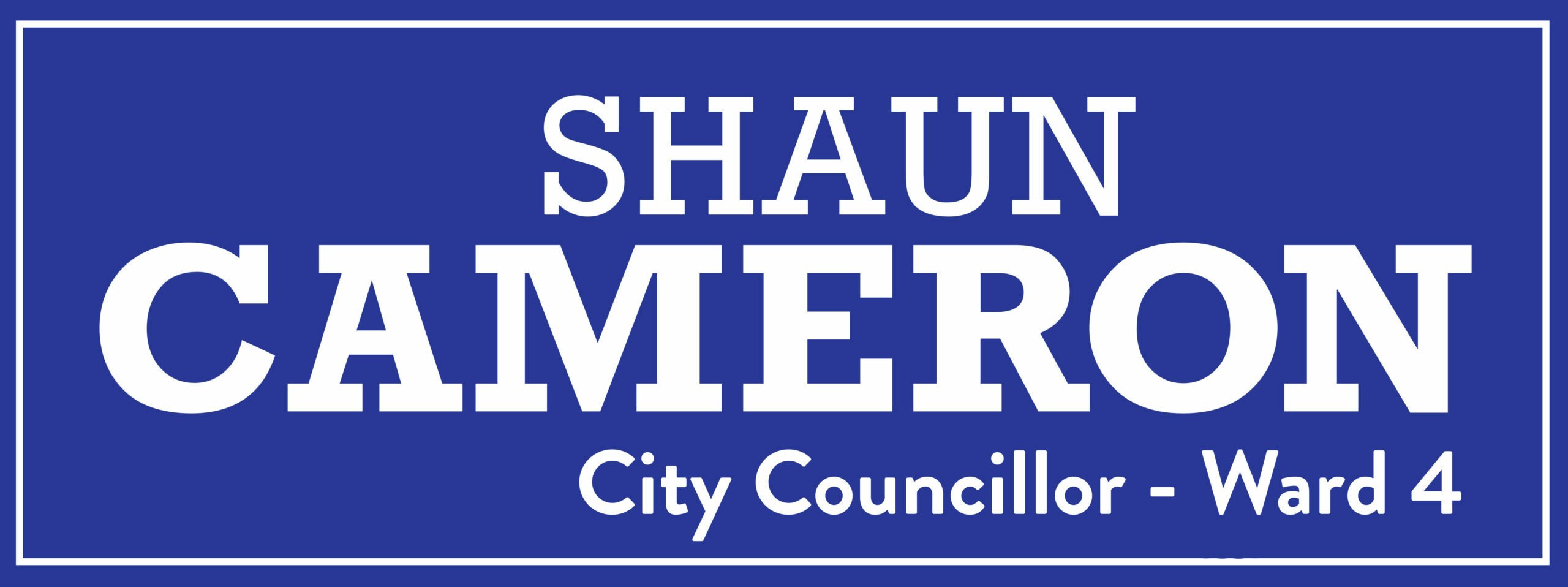 Logo for Shaun Cameron, Councillor, Ward 4