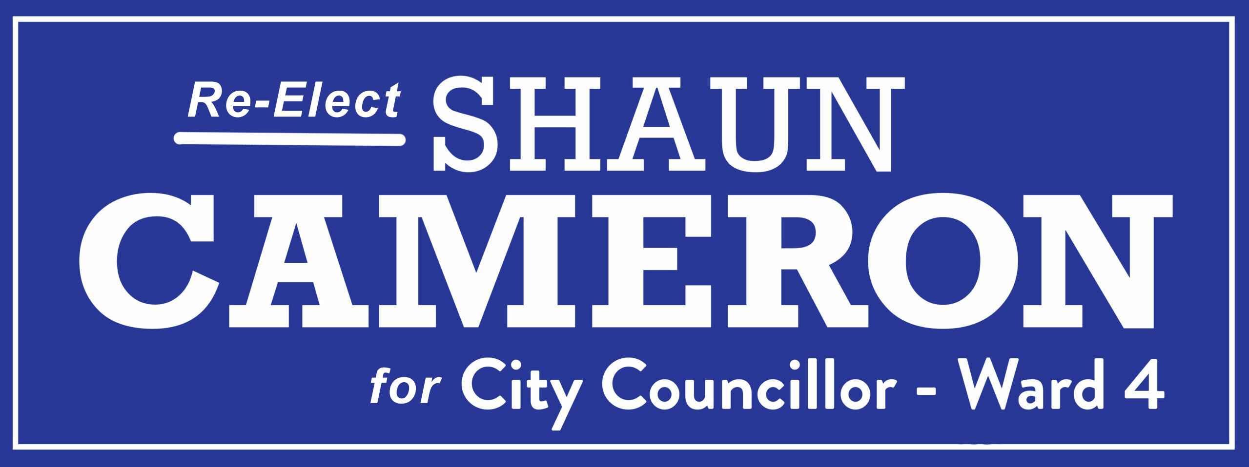 Logo for Re-Elect Shaun Cameron, Councillor, Ward 4